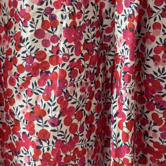 J. Crew Red Floral Sleeveless Dress - Picture 8 of 9